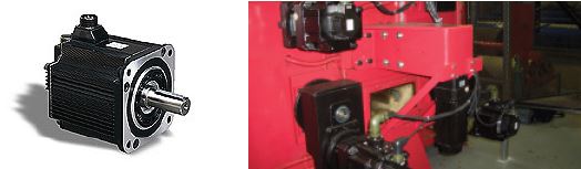 Tufting machine with Servo Shifter